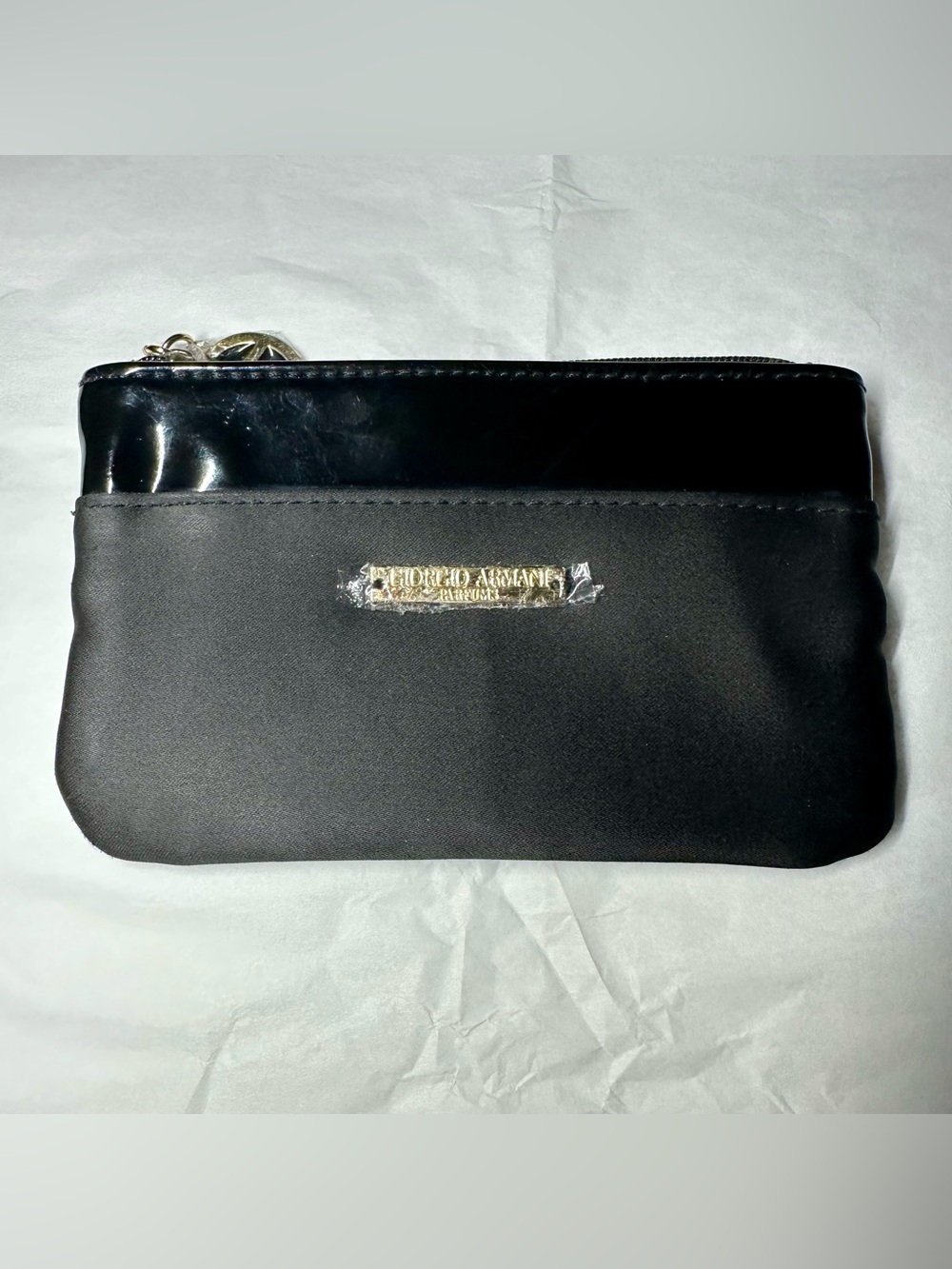 GWP: Giorgio Armani Parfums Small Black Cosmetic Pouch NWOT